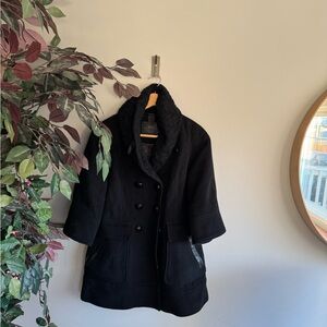 Mackage small Sophisticated Black Pea Coat for Women